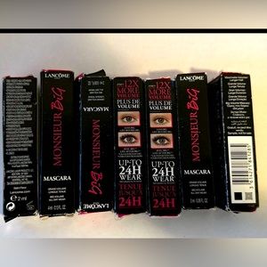 6 Mascaras bundle- Lancome- Monster Big - Travel size